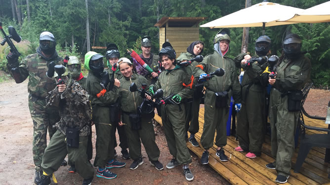 Avalanche Whistler Paintball Birthdays